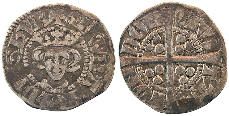 Edward I – Penny, Class 10cf2, London Mint